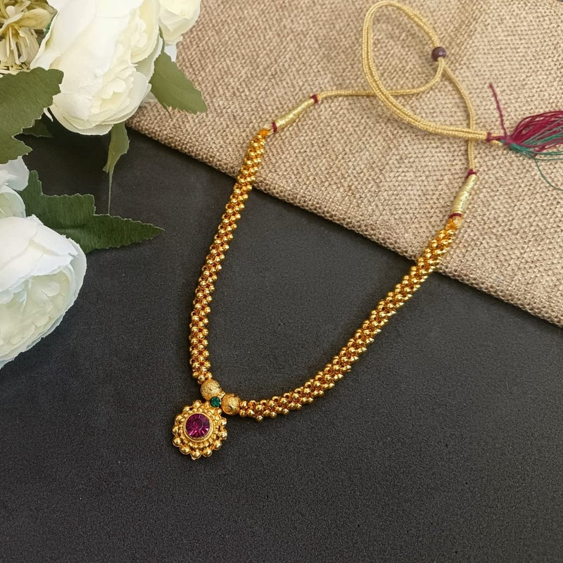 Efulgenz Indian Antique Thusi Style Necklace for Women Traditional Rhinestone Crystal Bollywood Jewelry - Image 2